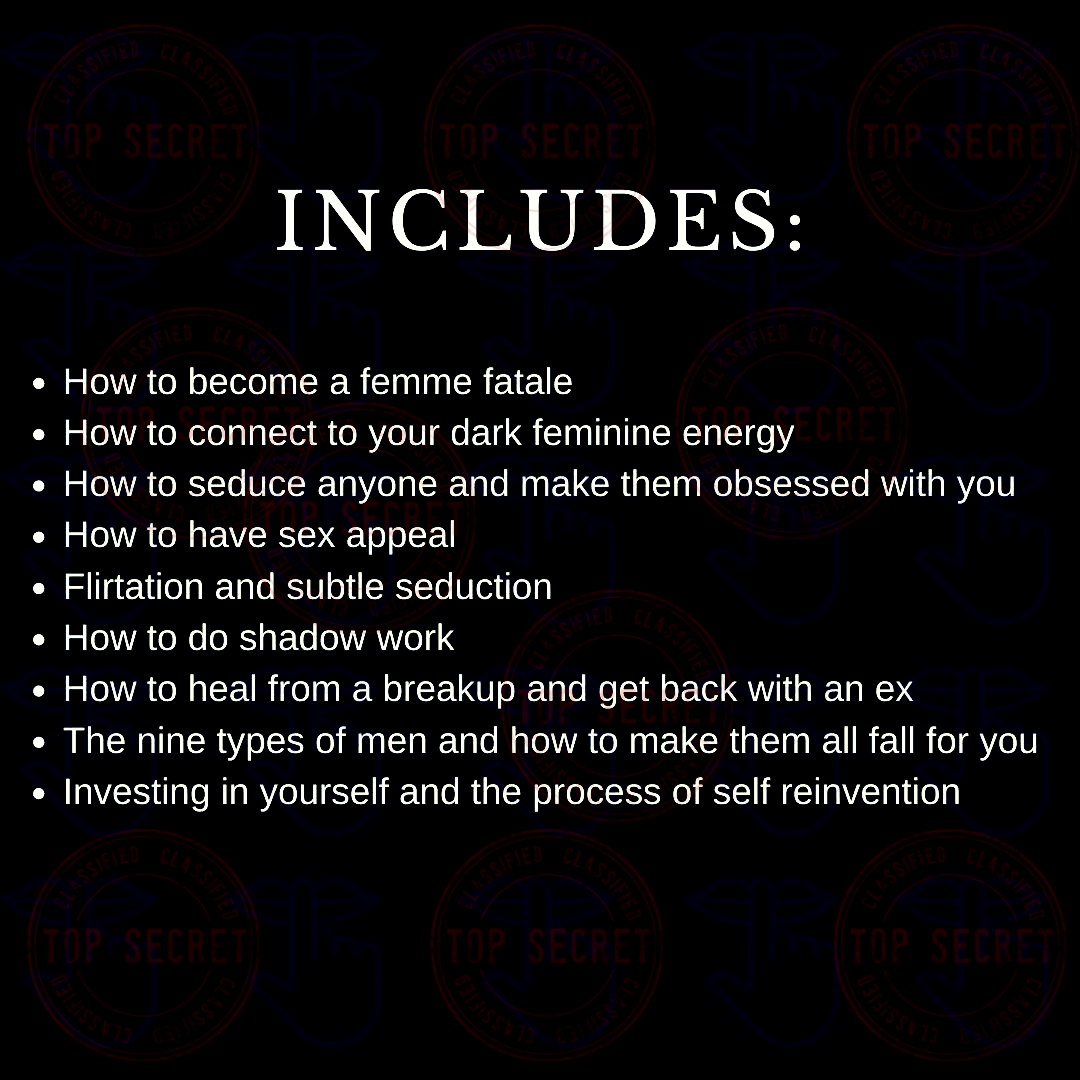 How To Become A Powerful Femme Fatale (BEST-SELLER) | Secrets Guide